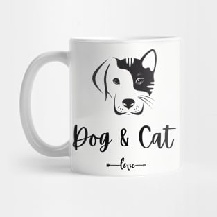 Dog and Cate Love Mug